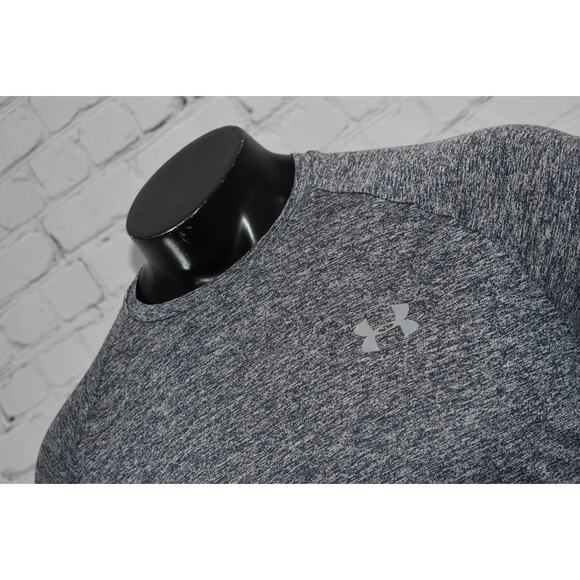 Under Armour Tech Tee Shirt Mens Size Medium Performance HeatGear Blue Gym - Picture 2 of 6